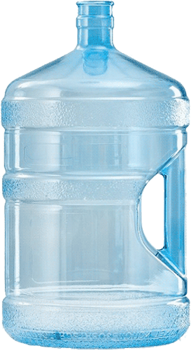 Polycarbonate bottle for water with handle