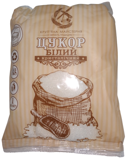 White granulated sugar 1kg ''Krupyana masterska''