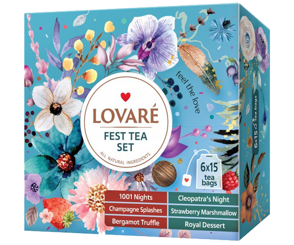 Tea assorted Lovare Fest Tea Set 90 bags