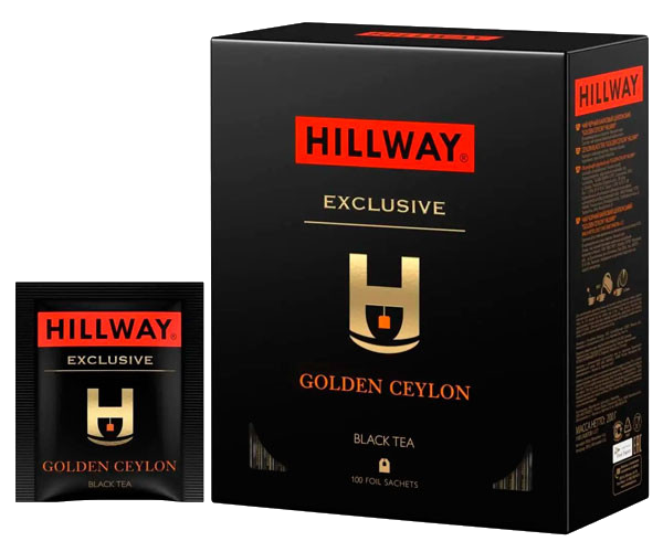 Black tea Hillway Exclusive Golden Ceylon in bags (100 pcs)